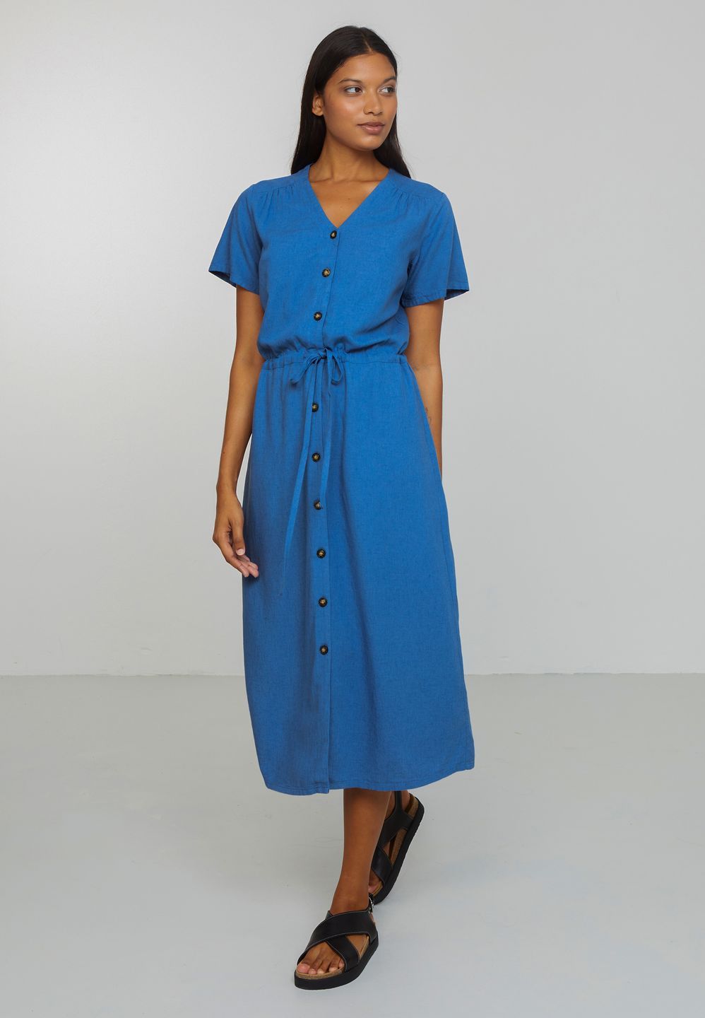 Kleid Peony electric blue von recolution