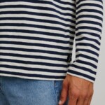 Longsleeve Maca Stripes dark navy von recolution