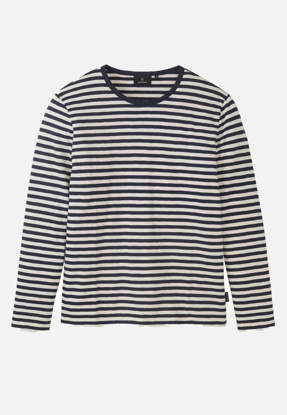 Longsleeve Maca Stripes dark navy von recolution