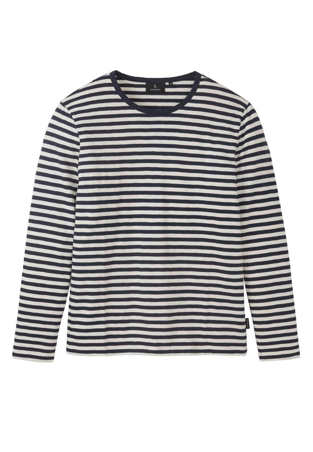 Longsleeve Maca Stripes dark navy von recolution