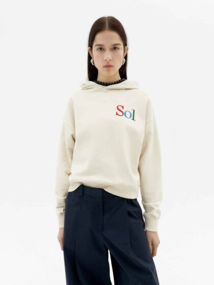 Sweatshirt Valeria Sol Type white von Thinking MU