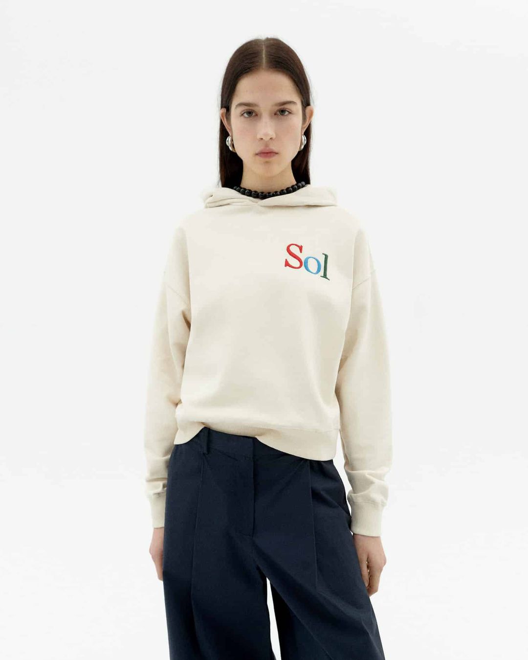 Sweatshirt Valeria Sol Type white von Thinking MU